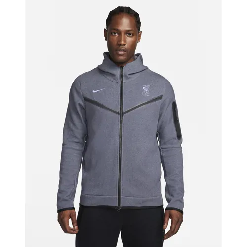 Liverpool Nike Tech Fleece vest 2023-2024 - Grijs/Paars