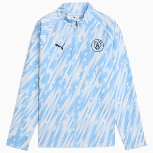 Manchester City warming-up training sweater kinderen 2025-2026 - Lichtblauw