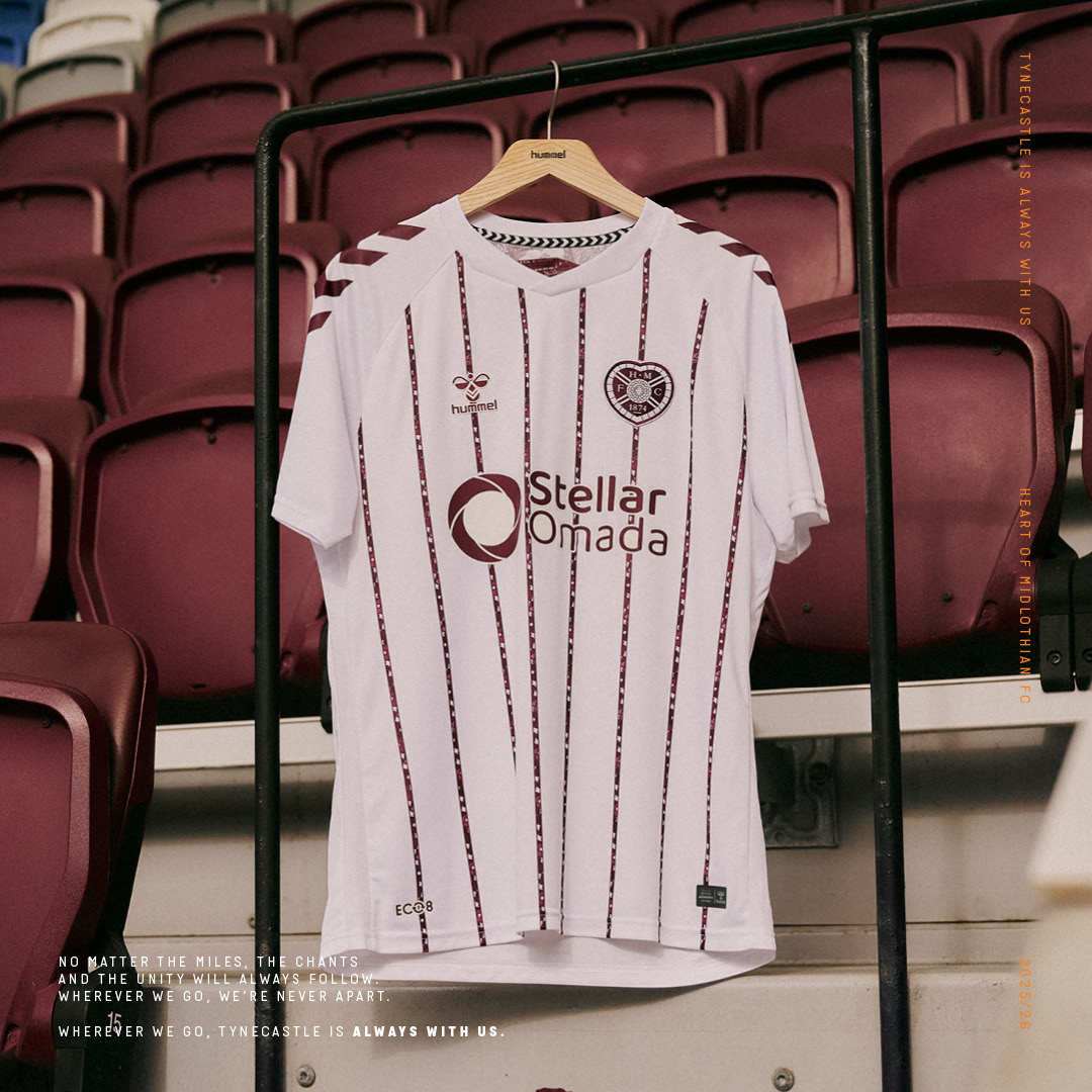 Dit zijn de Heart of Midlothian voetbalshirts 2025-2026 van Hummel