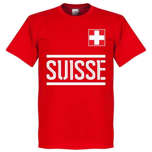 Zwitserland Team T-Shirt - Rood