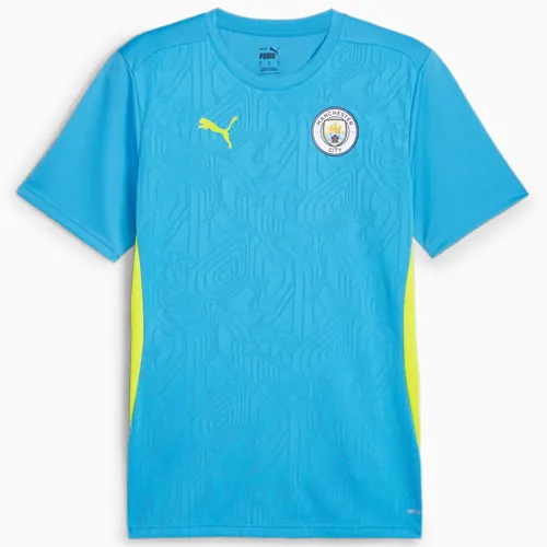 Manchester City trainingsshirt 2024-2025 - Lichtblauw/Fel groen