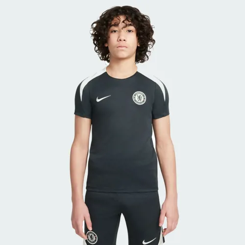 Chelsea trainingsshirt kinderen 2025-2026 - Donkergroen/Beige