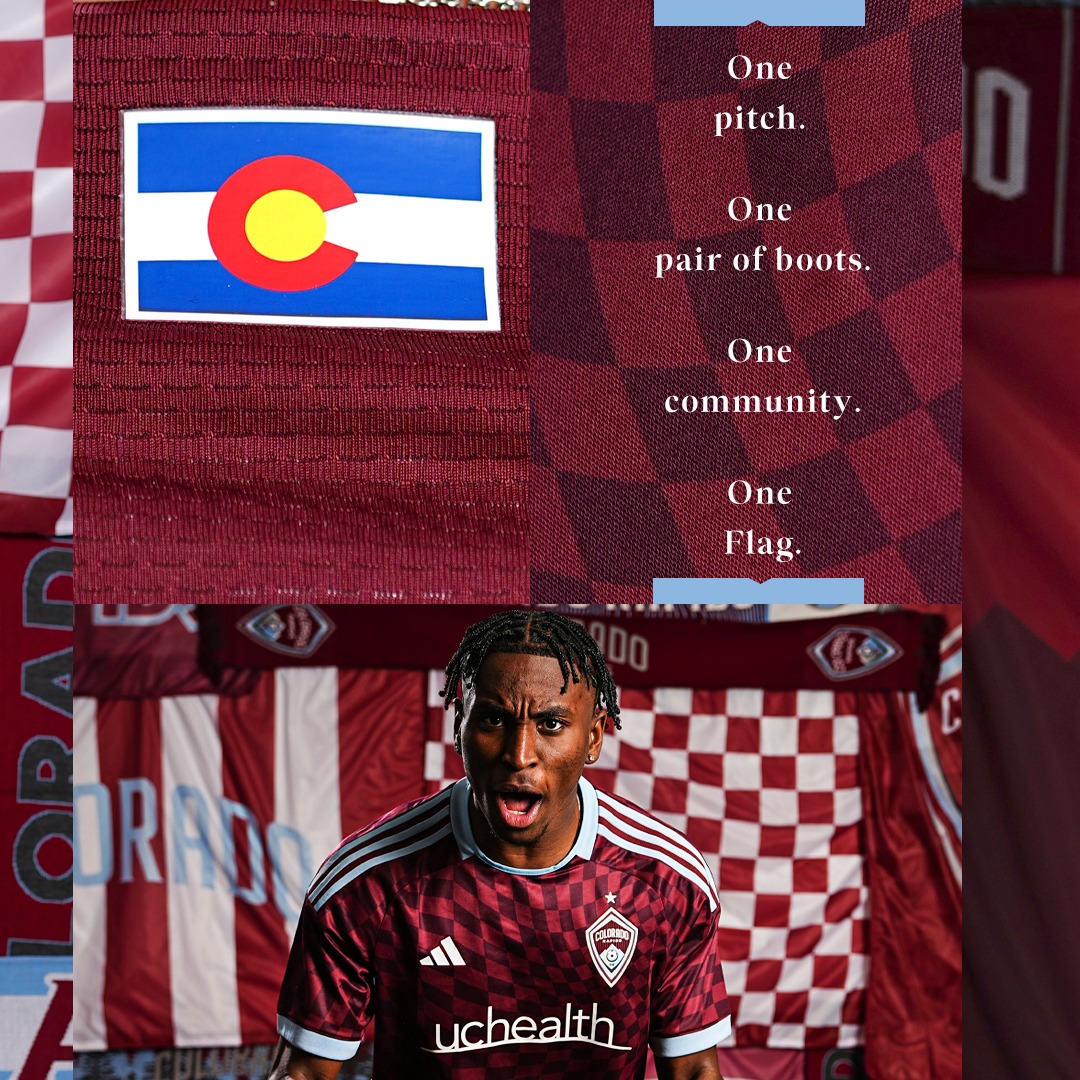 Colorado Rapids thuisshirt 2024-2025 geïnspireerd door vlaggen supporters